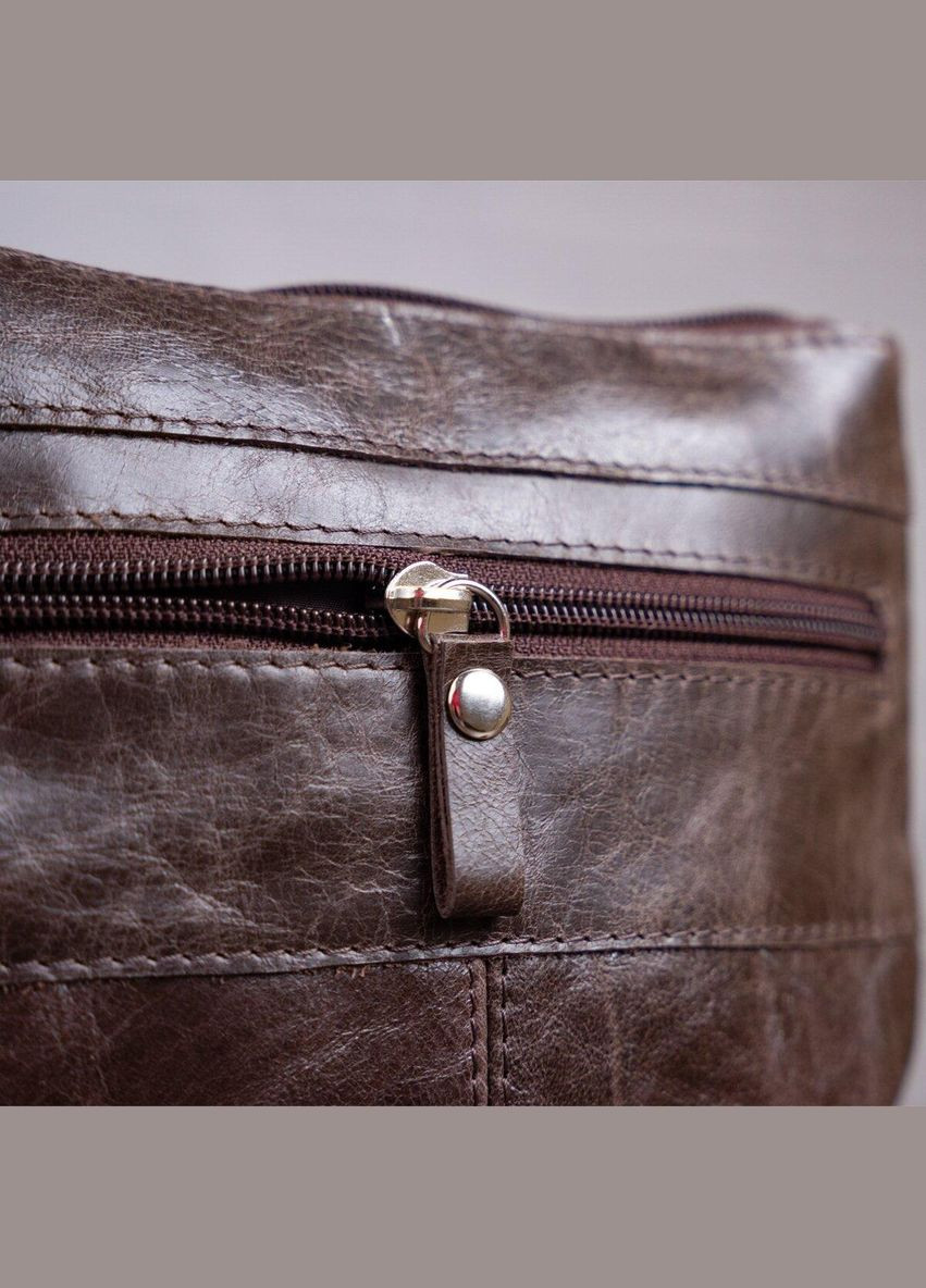 Сумка 11136 з натуральної шкіри Коричнева Shvigel (298566506)