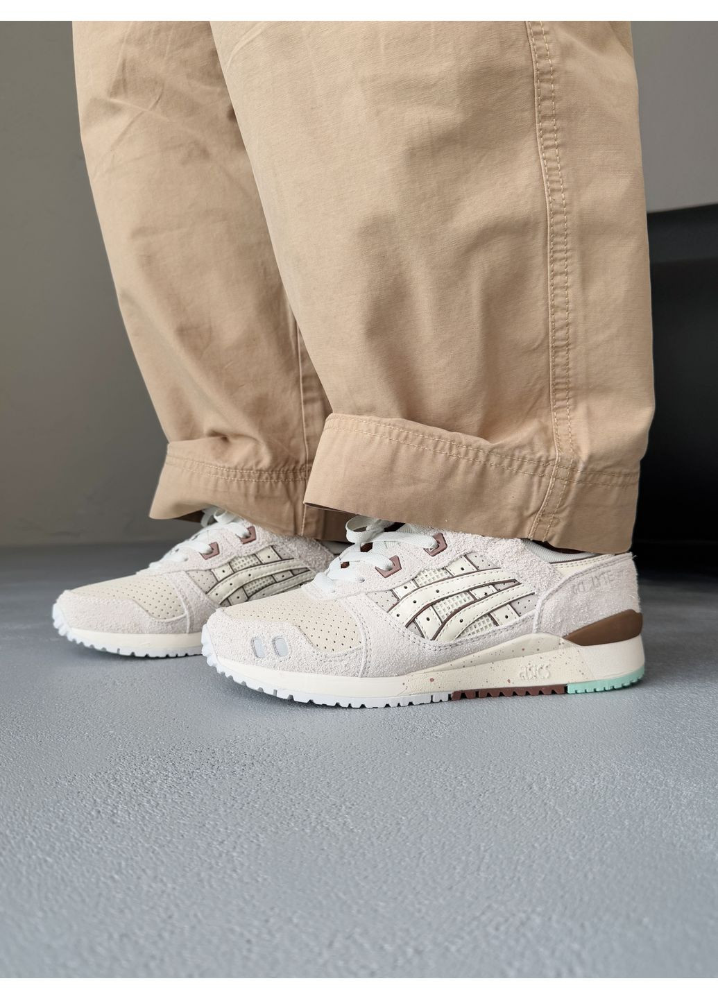 КРОССОВКИ ЖЕНСКИЕ ASICS GEL-LYTE III BEIGE / BROWN АСИКС ГЕЛЬ ЛАЙТ 3 No Brand бежевые демисезоны (367173710)