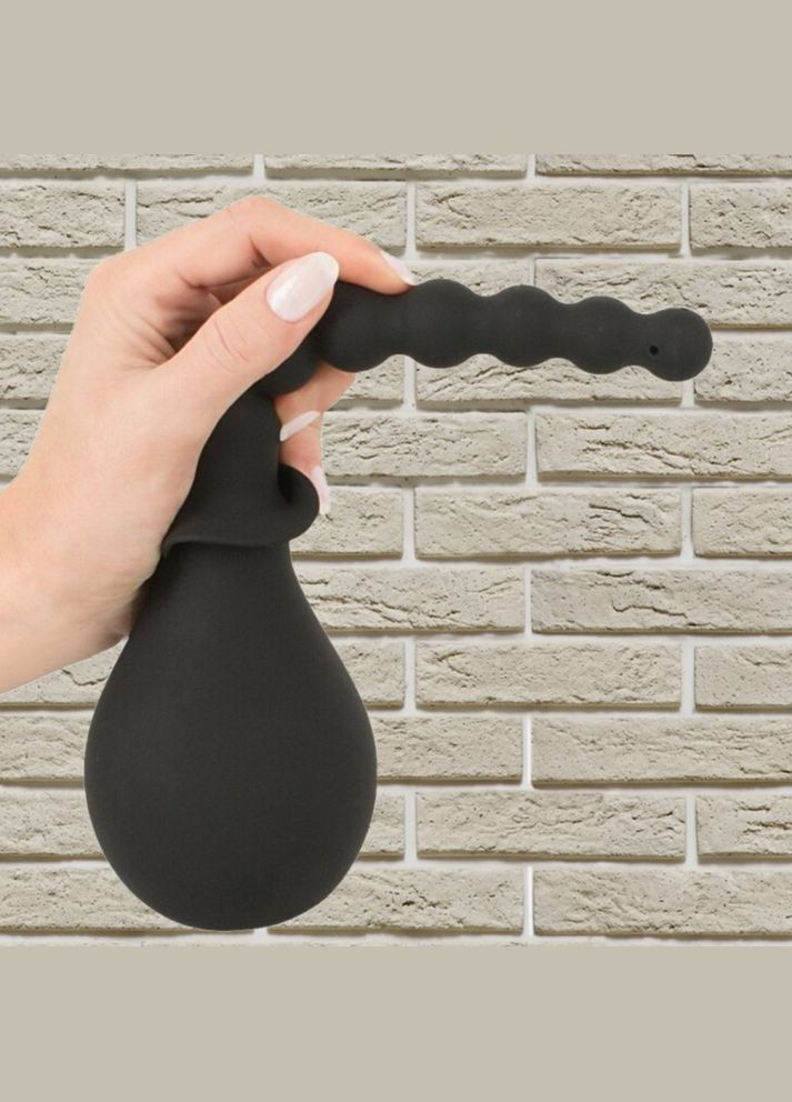 Анальний душ із 4 насадками "Silicone douche with" від Black Velvets (клізма перед анальним сексом) Orion (297365438)