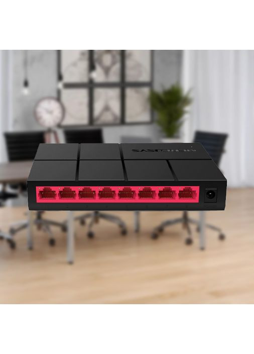 Настільний інтернет-комутатор з 8 портами 10/100/1000 Мбіт/с мережний комутатор для дому та офісу (SW203) Mercusys (361161935)