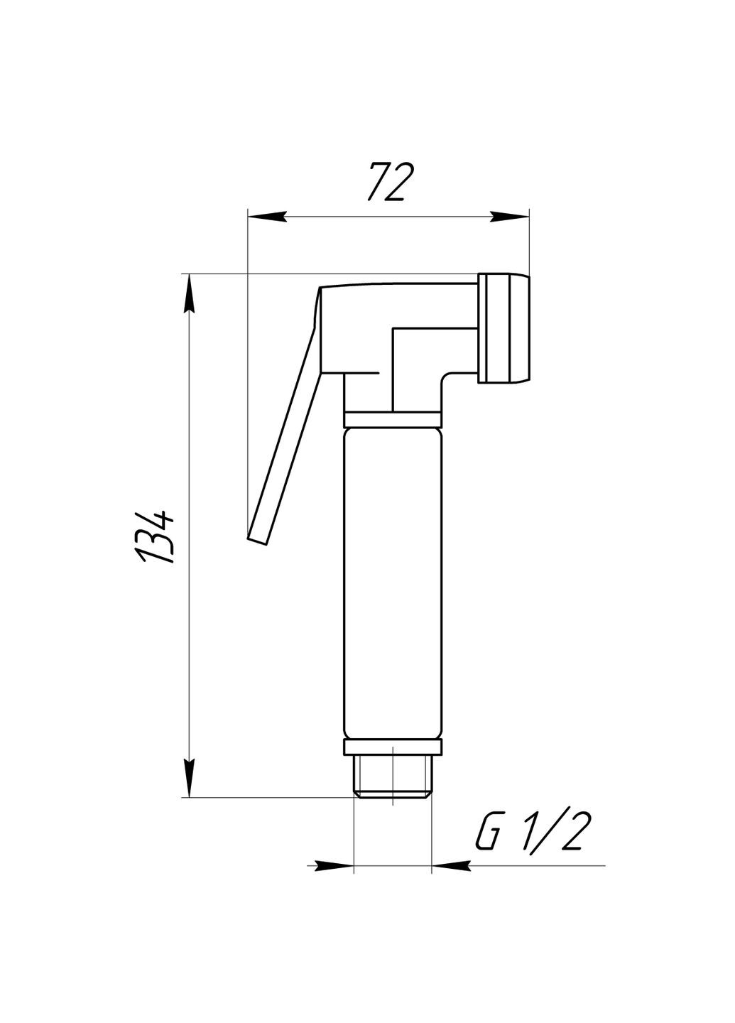 Душова гігієнічна стоп-лійка S-177 Globus Lux (333703670)