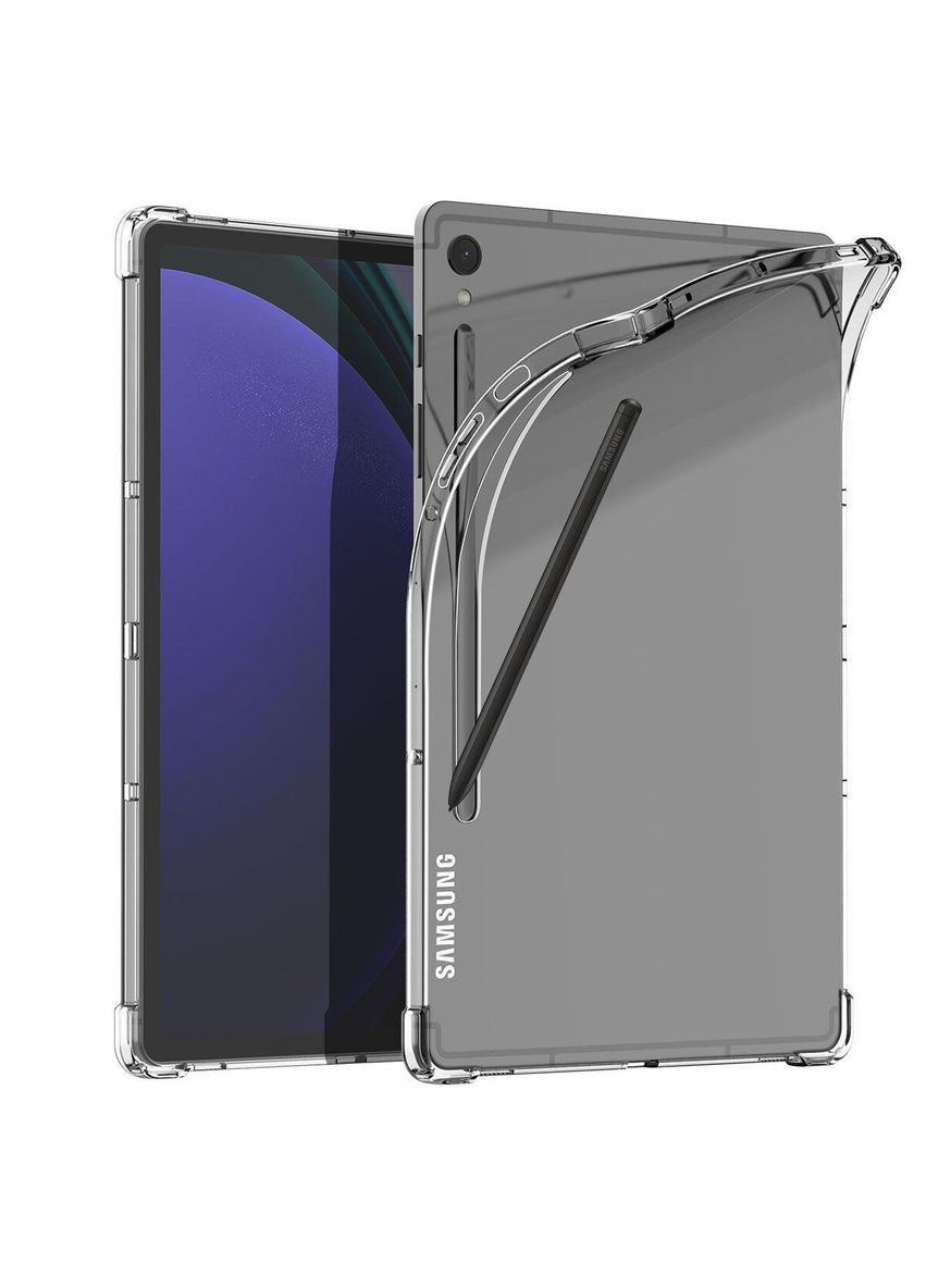 Силиконовый чехол бампер Silicone для планшета Samsung Galaxy Tab S9 FE (SM-X510 / SM-X516) - Clear Primolux (333720007)