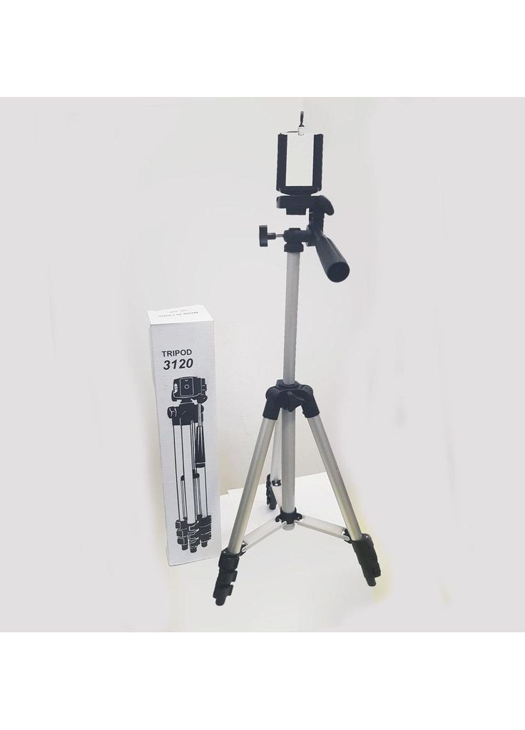 Професійний штатив для смартфонів та фото та відеотехніки 104 см, тримач для телефону трипод (тринога) No Brand (361669363)