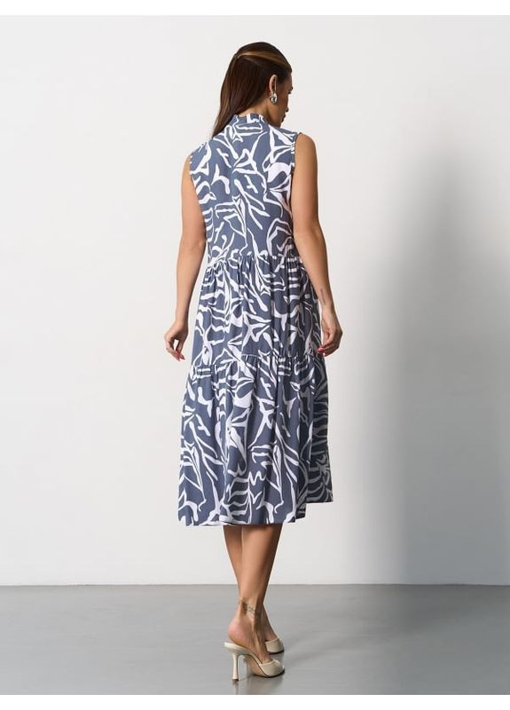 Сіра сукня sa-623 сіра ISSA PLUS однотонна