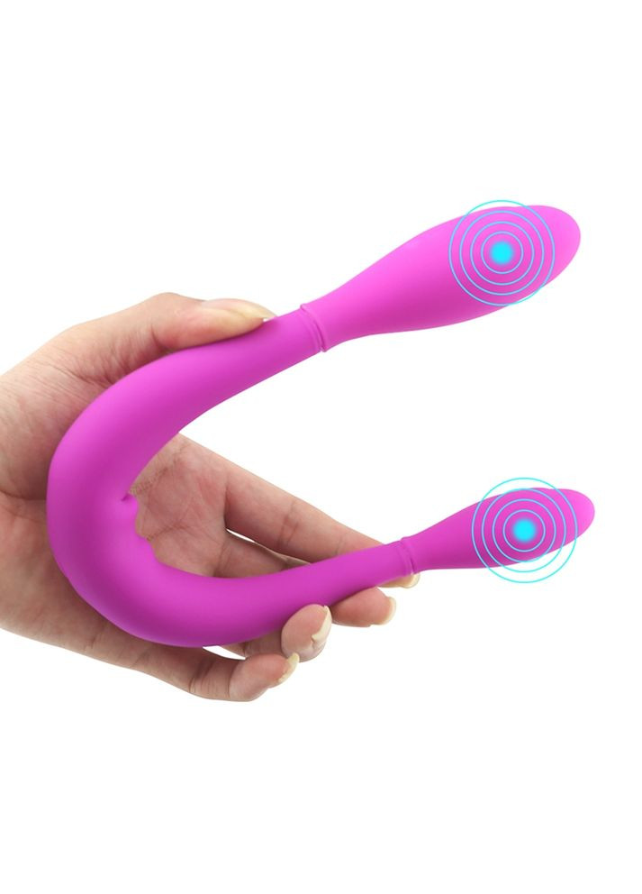 Вибратор двухсторонний 37,4 см для женщин Toy Joy Infinity розовый No Brand (366887755)