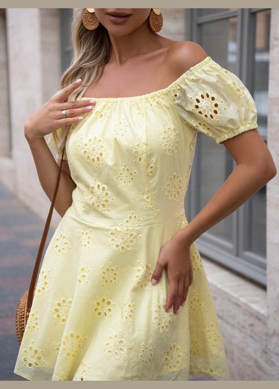 Желтое платье 14761 жёлтое ISSA PLUS однотонное