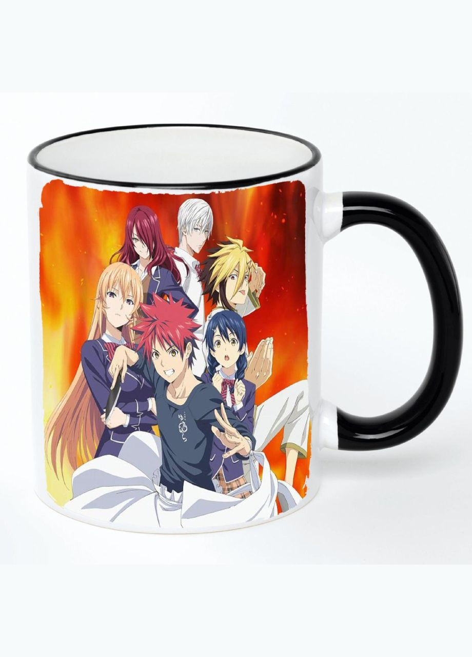 Чашка Манга В пошуках божественного рецепта Аніме #004 (кухоль, кружка) Біла з чорною ручкою 330 мл No Brand (322715715)