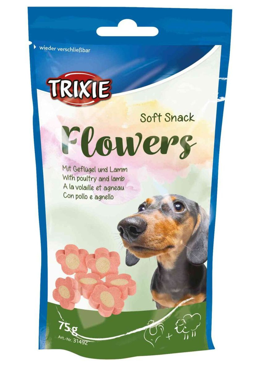 Лакомства Flowers ягнёнок с птицей для собак 75 г (4011905314921) Trixie (279568493)