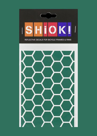 Наклейки світловідбивні на раму велосипеда зелені Schiok! (316150971)