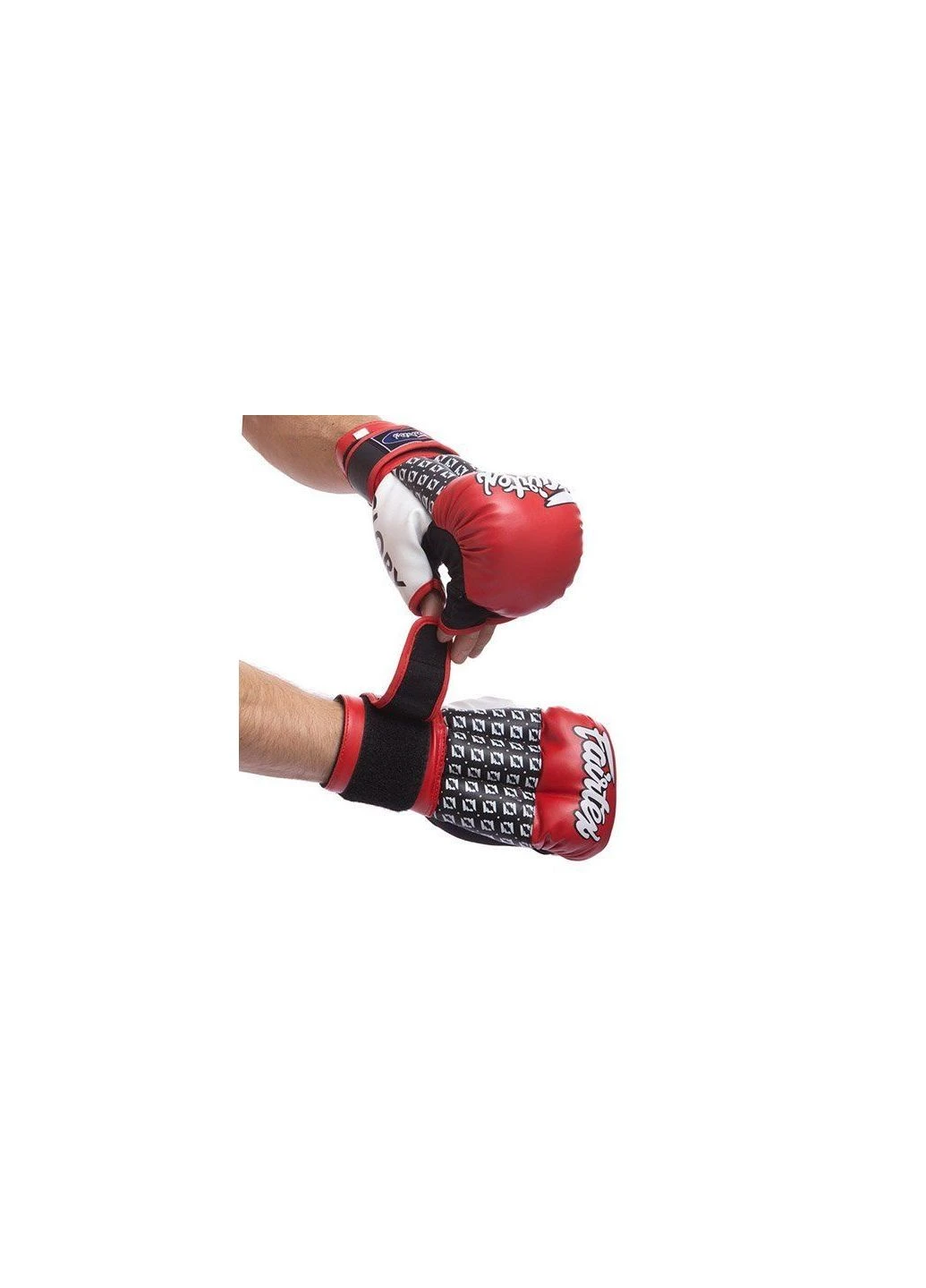 Рукавички гібридні для ММА Fairtex 0273 Червоно-сірий, No branding (37429081) No Brand (329145488)