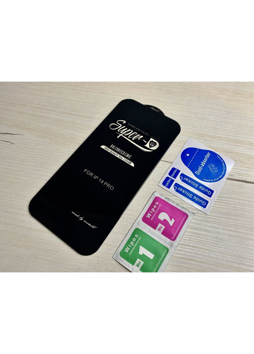 Захисне скло на айфон 14 про Super 5D Antistatic 9H глянцевое для айфон full glue cover glass No Brand (369137514)