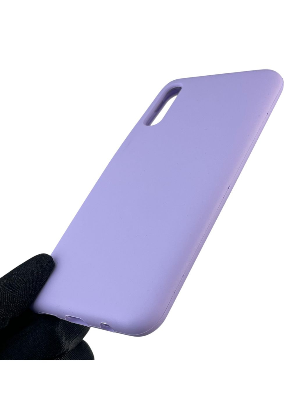 Чохол для Galaxy A50s (SM-A507F) силіконовий з мікрофіброю нековзний на самсунг а50с бузковий Samsung (366389425)