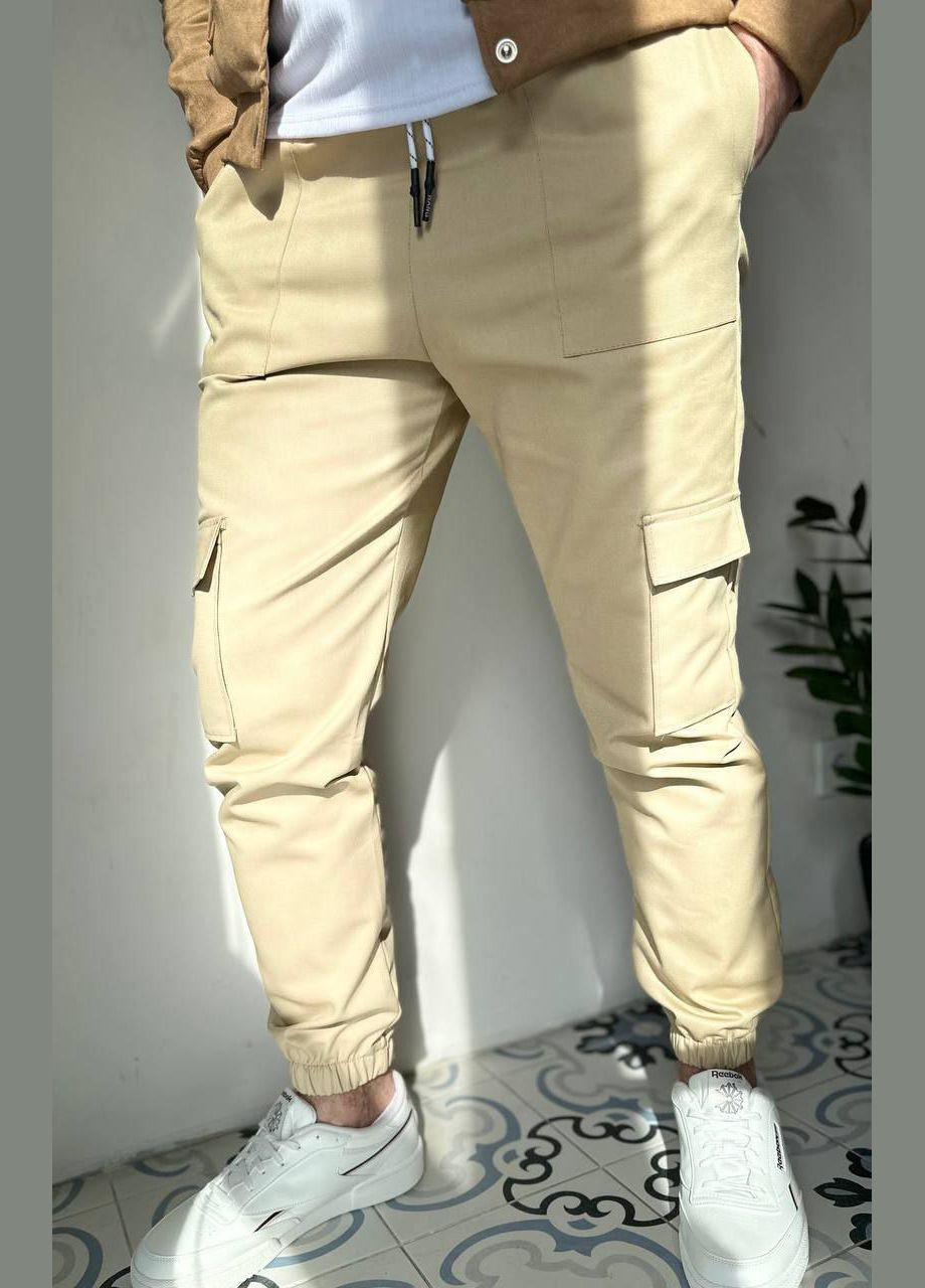 Бежевые повседневный демисезонные брюки Revah