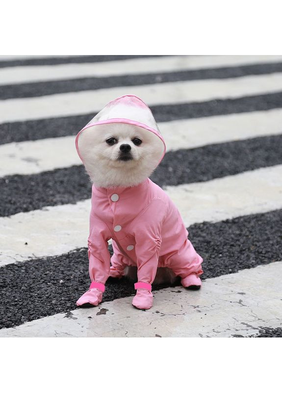 Дождевик цельный с капюшоном для собак размер L 35*44 см No Brand (368710309)