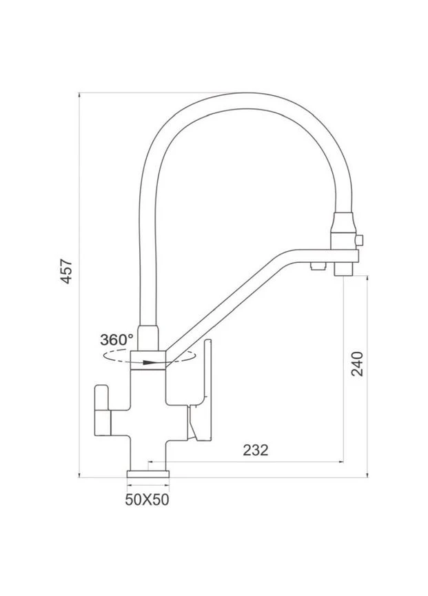 Смеситель для кухни G4317-6 GAPPO (396971215)