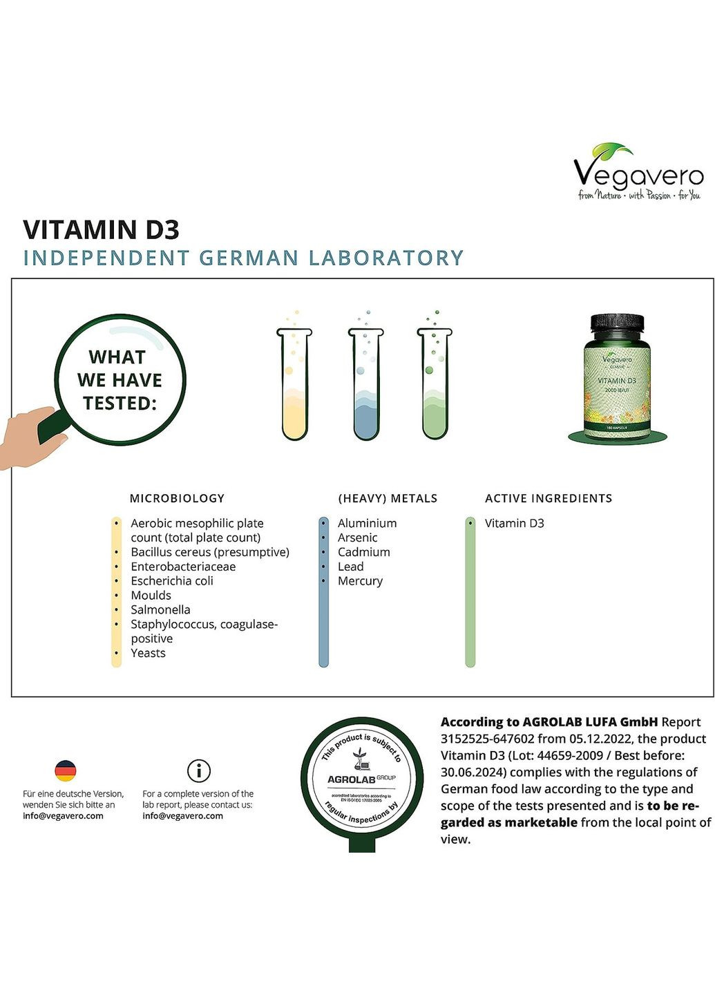 Витамин D3 2000 МЕ ® 120 капсул Vegavero (299717775)