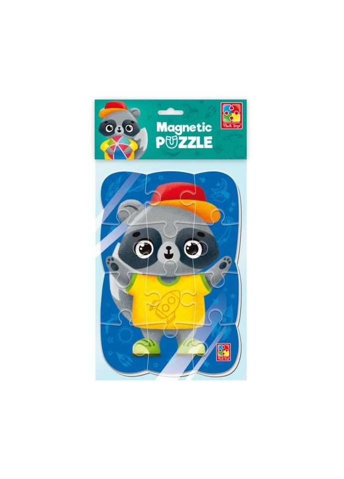 Детский магнитный пазл "Енот" VT3205-91, 12 элементов Vladi toys (334141684)