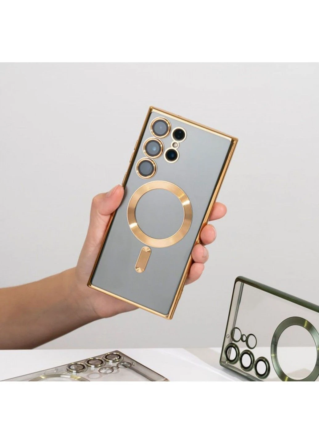Чехол Metal Color Case with Magnetic Ring для Samsung Galaxy S25 Plus Wave (383061477)