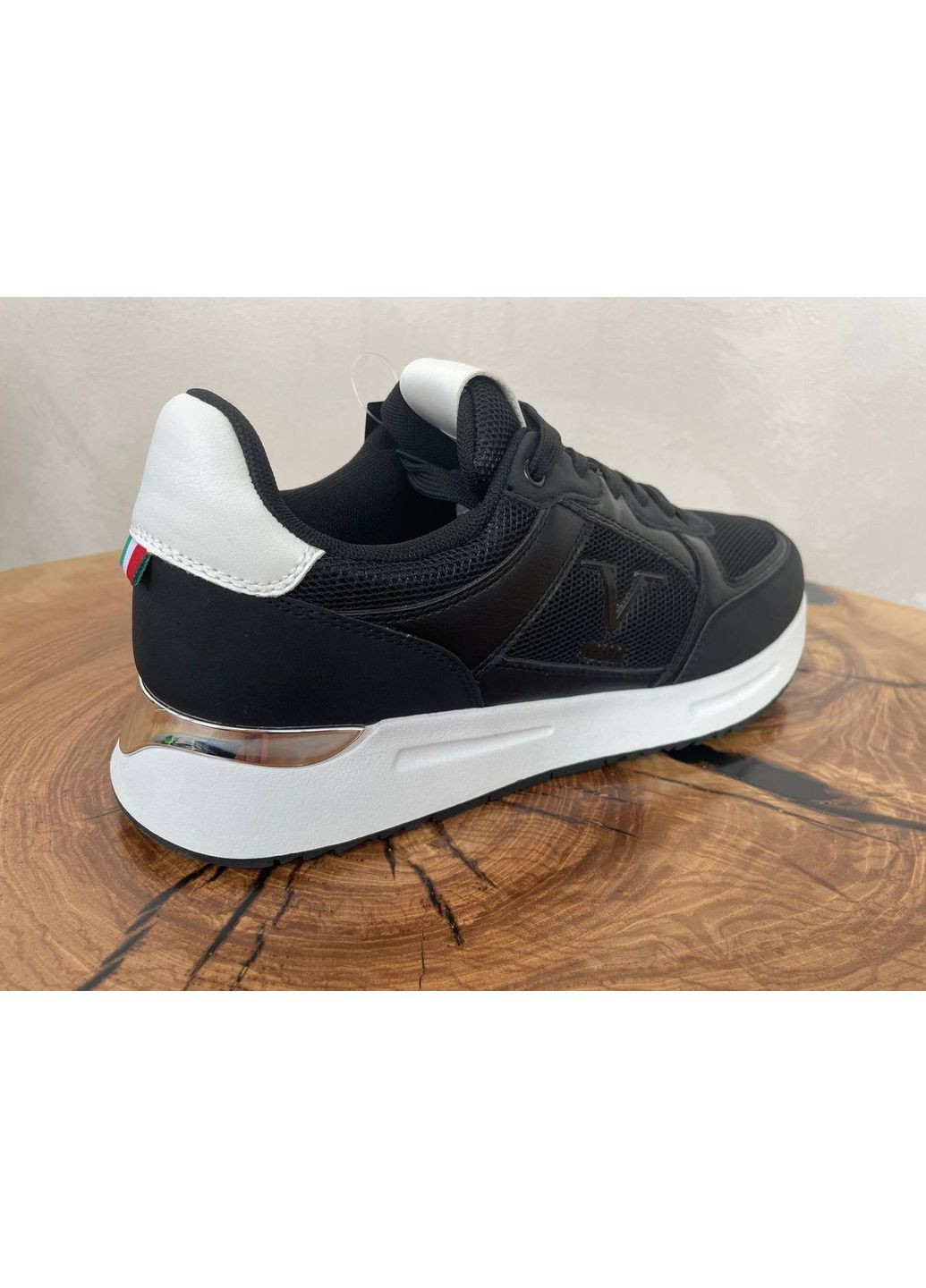 Черные кроссовки 19v69 italia turin black 7(41) Versace