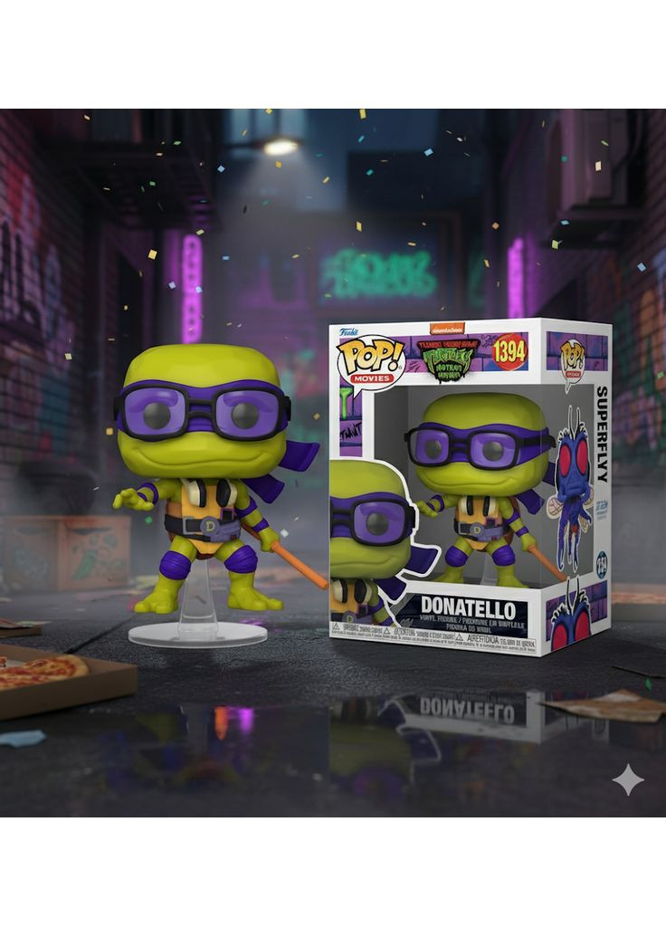 Ракушки ниндзя фигурка Донателло Фанко Поп ninja turtles Donatello виниловая фигурка №1394 Funko Pop (296196972)