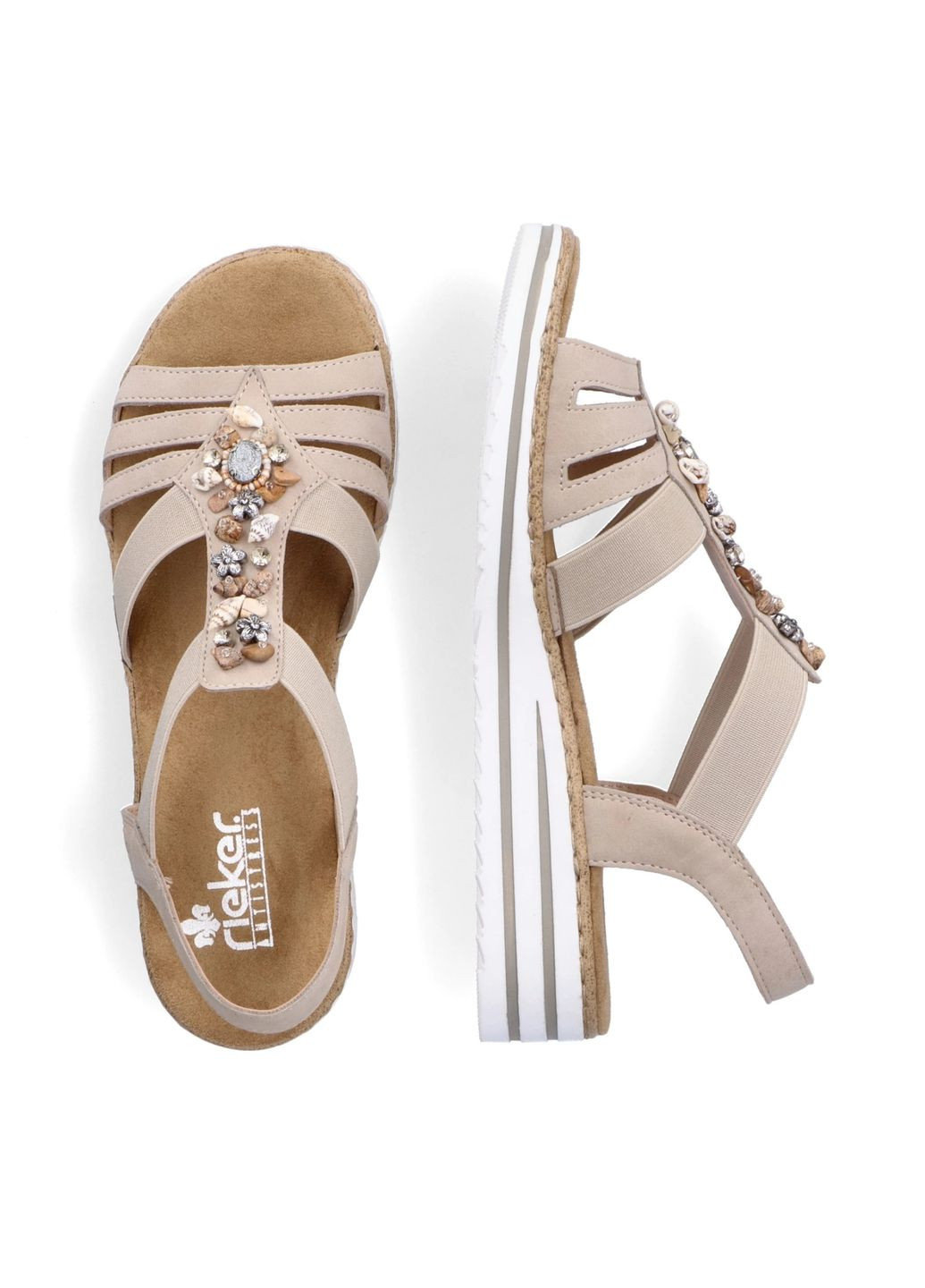 сандалии (р) экокожа 0-1-1-v-0649-62 Rieker на резинке