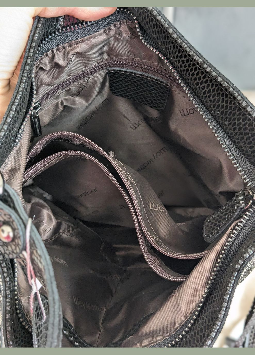 Кожаная сумка-лазерка на 2 ручки Vishnya (282719135)