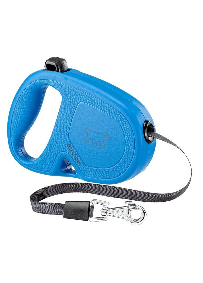 Повідець-рулетка для собак зі стрічкою Flippy One Tape (Ферпласт Фліппі Ван Тейп) 14,7 x 3 x h 10 см - 4 м до 15 кг - S, Синій Ferplast (334725826)