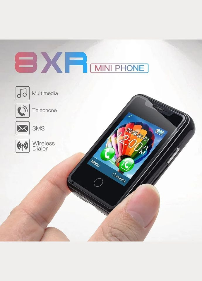 Мини мобильный телефон AIEK BM 8XR 2SIM Mini Белый Home (288578994)