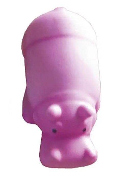 Іграшка для собак Toys Fun Бегемотик з пищалкою, латекс, різні кольори, 16 см (*) TATRAPET (313654487)