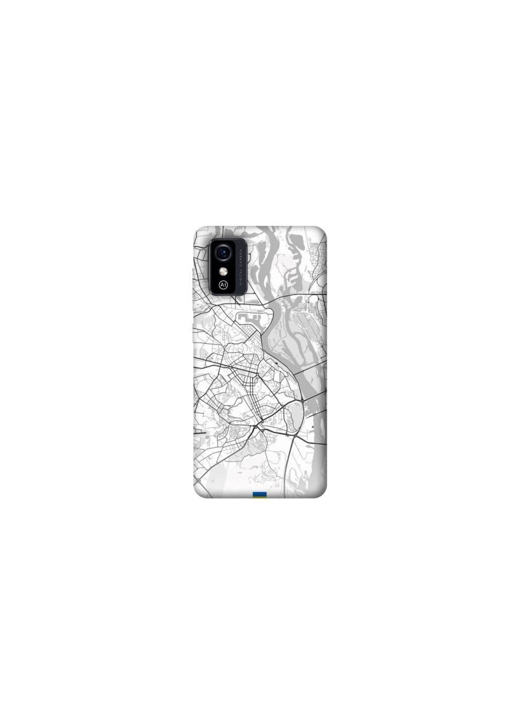 Чохол на ZTE Blade L9 Kiev white map Frontalka (384644822)