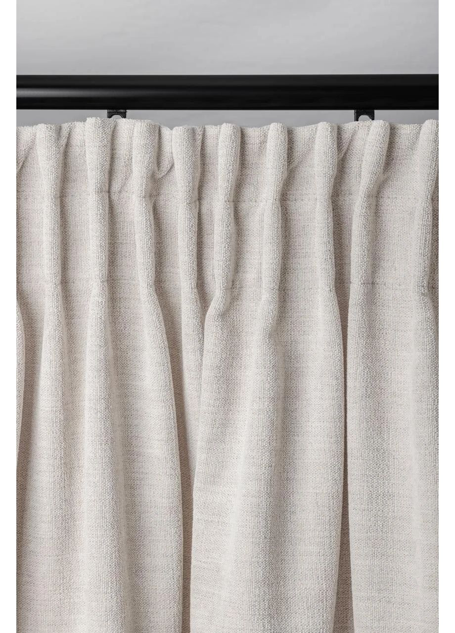 Шторы из матового шенила 2шт. 2,5м х от 2,5м до 3м HYGG (370367083)