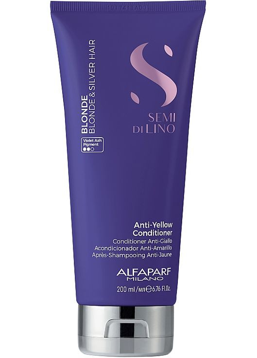 Кондиционер для светлых и обесцвеченных волос Milano Semi Di Lino Anti-Yellow Conditioner 200ml Alfaparf (368633757)