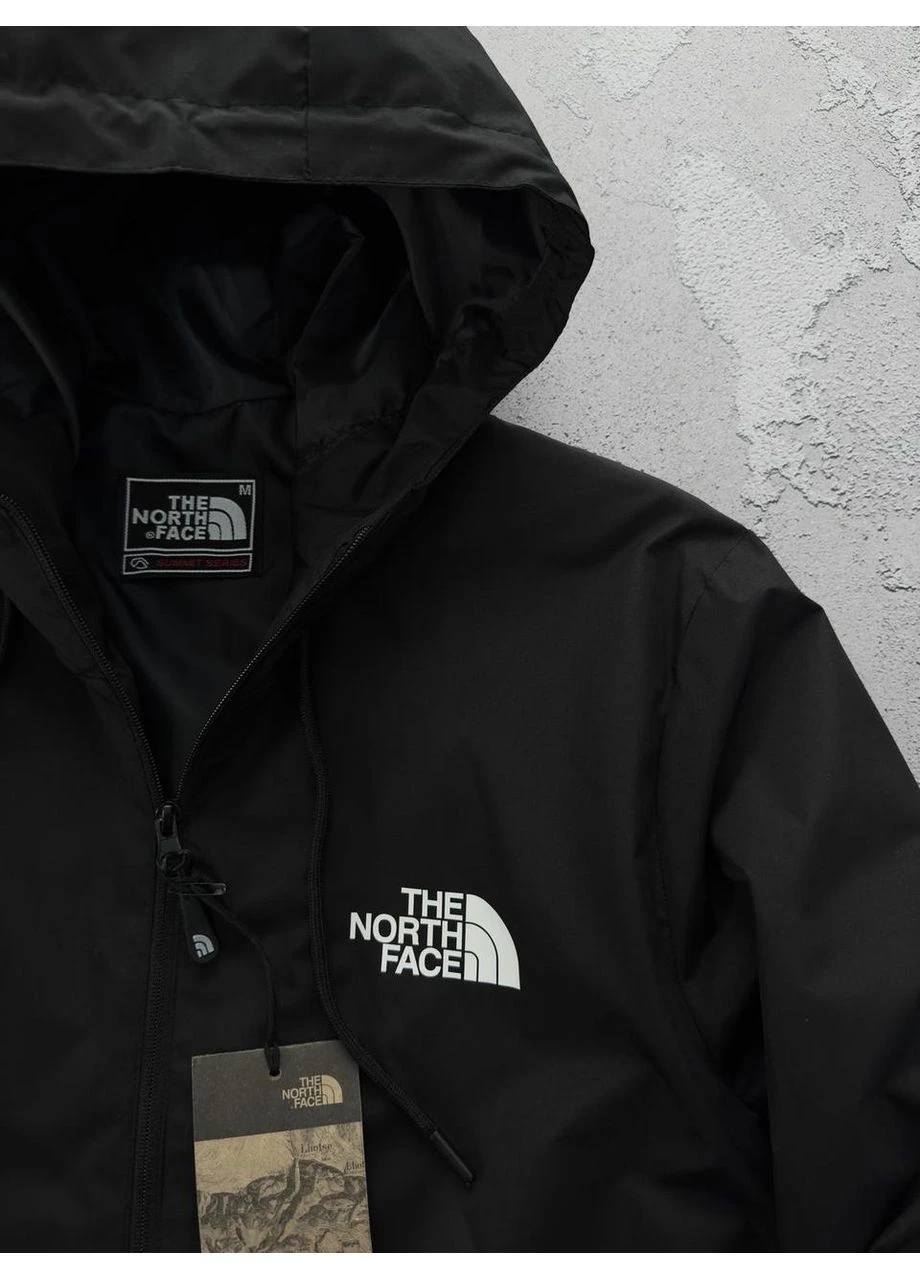 Комбинированная демисезонная ветровка tnf черная No Brand