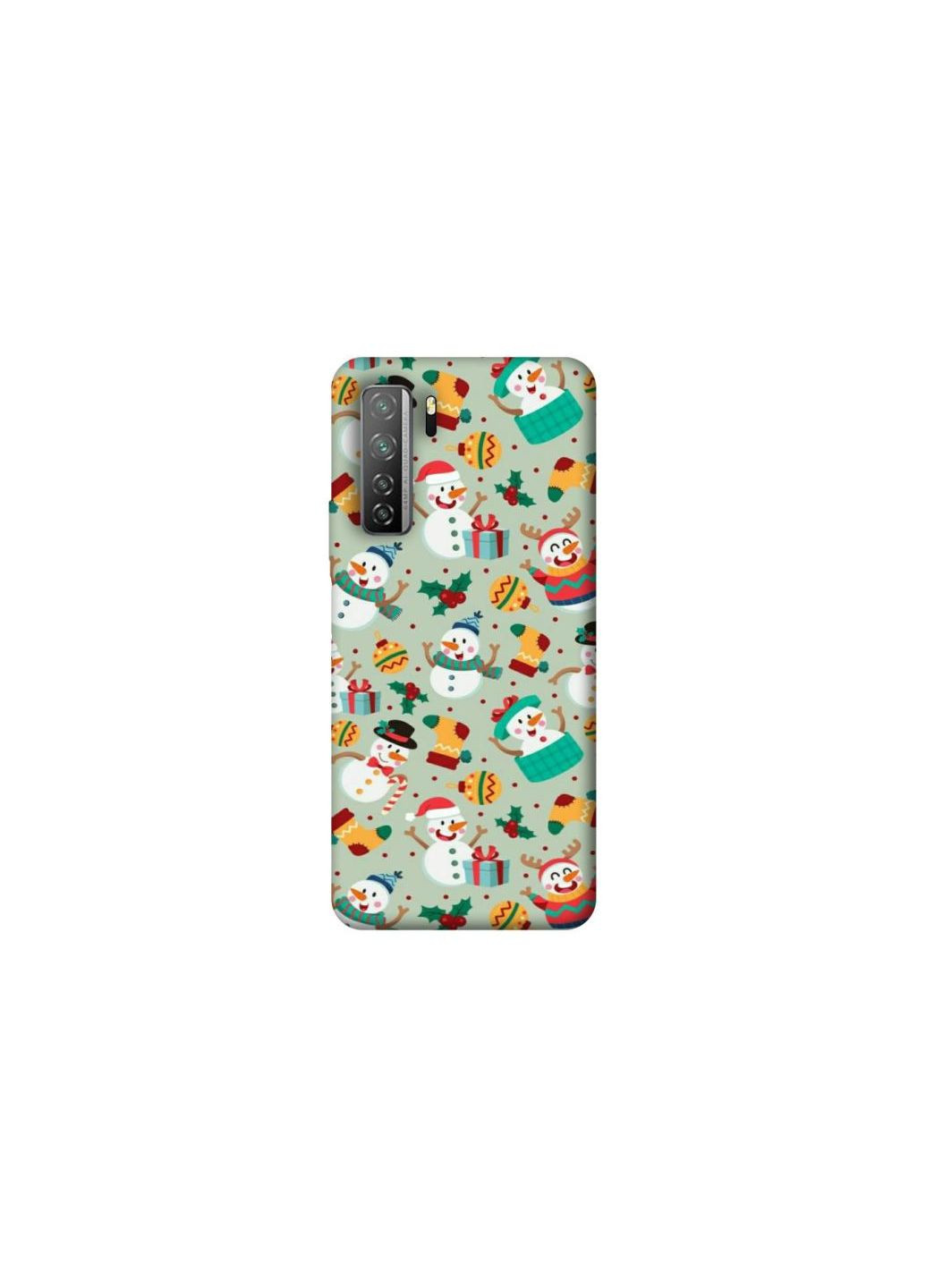 Чехол на Huawei Nova 7 SE Новогодний v2 Frontalka (353325378)