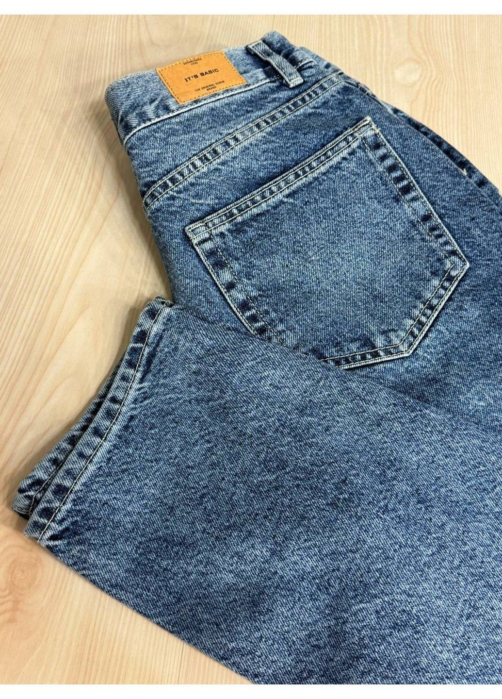 Джинси жіночі 3137 SLIM FIT базові по фігурі сині Its Basic - (340765948)