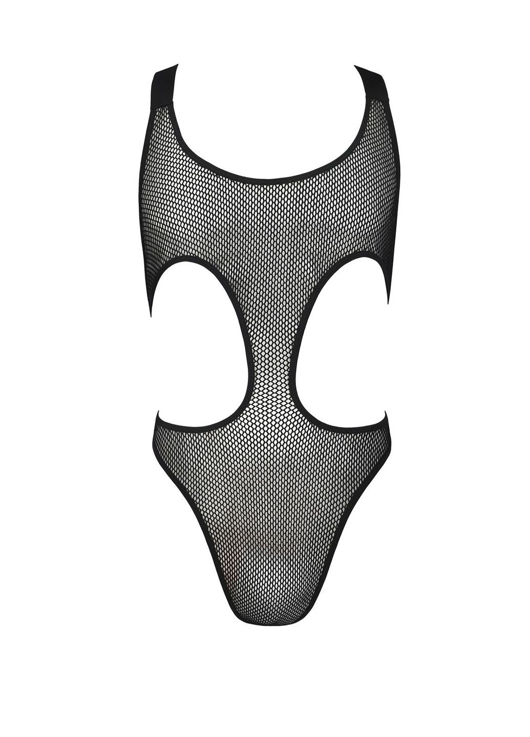 Чоловіче сітчасте боді Leon, чорне, сітка, резинки Passion (297587936)