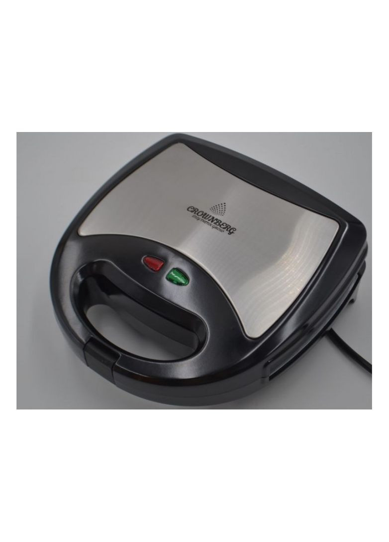 Вафельниця бутербродниця сендвічниця гриль електрична 4 в 1 зі знімними формами CB-1074 Pro Crownberg (306716503)