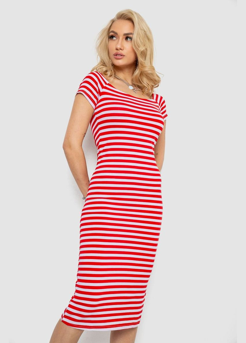 Комбинированное кэжуал платье в полоску Ager