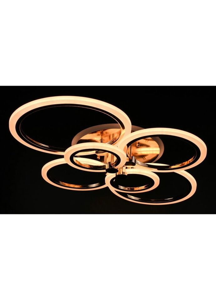 Люстра светодиодная потолочная LED светильник для квартиры на потолок лэд с пультом 26946 Золото 11х57х77 см. Sunnysky (324396727)