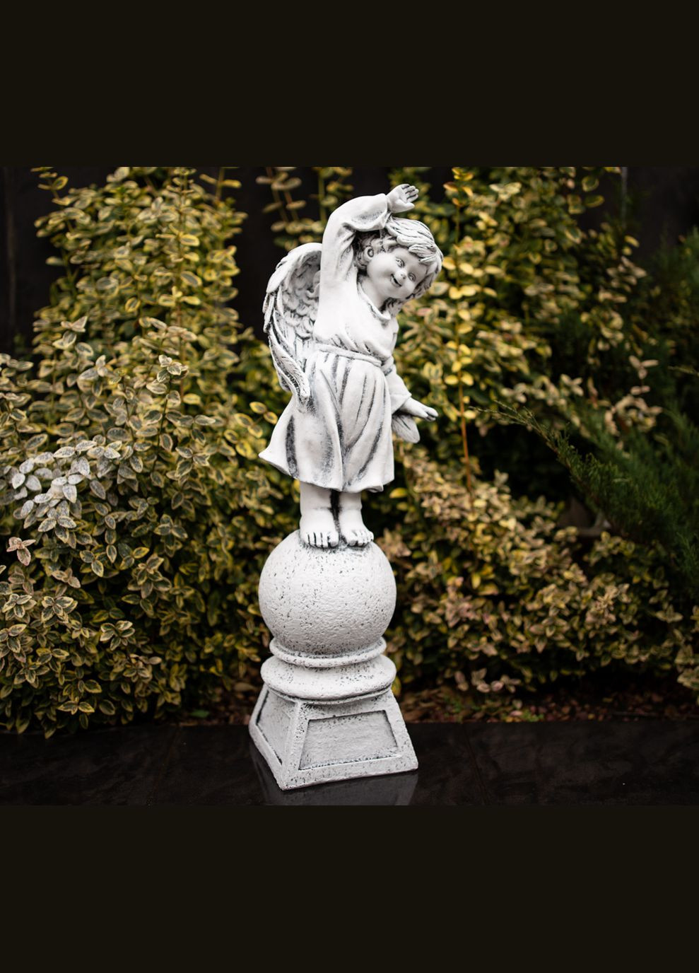 Ангелочек девочка на шаре 58*19*15 см (СП5223 серый) Гранд Презент (282743515)