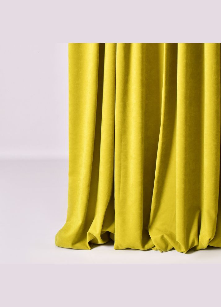 Тканина портьєрна однотонна Фонлук Canvas V-370 фісташка IDEIA (306459708)