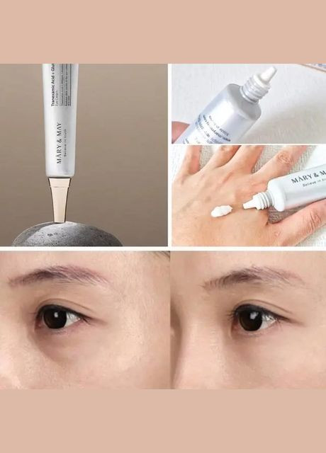 Крем для кожи вокруг глаз с транексамовой кислотой и глутатионом MARY&MAY Tranexamic Acid + Glutathion Eye Cream Mary & May (306632798)