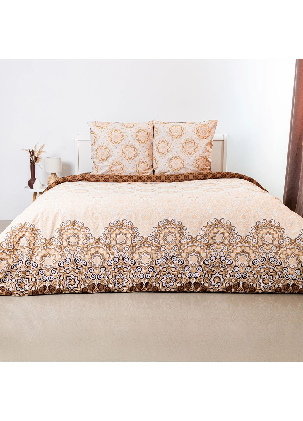 Полуторный комплект постельного белья Бязь с наволочками 70*70 см, 115 гр/м2 Debbie Brown Коричневый (19250150215) ТЕП (365851931)