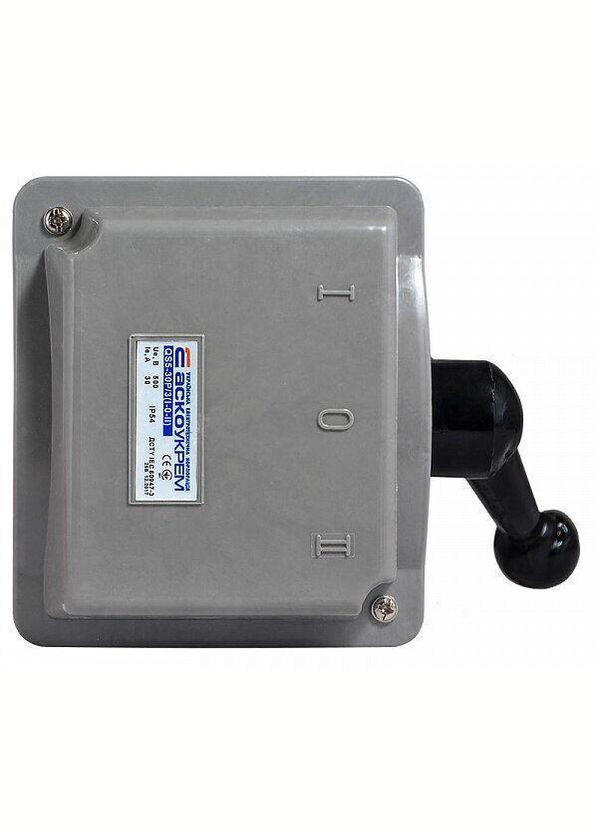 Рубильник перекидний "I-0-II" 30А QS5-30P/3 Аско-Укрем (336905389)