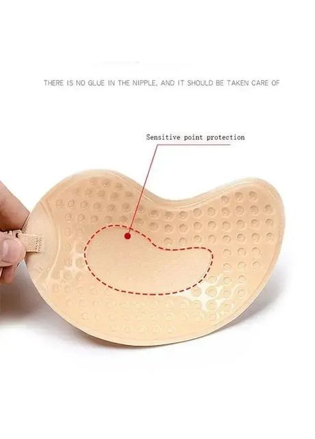 Бежевый невидимка бюстгальтер невидимка на основе fly bra, лифчик без бретелек невидимка dekollete, флайбра с застежкой впереди No Brand