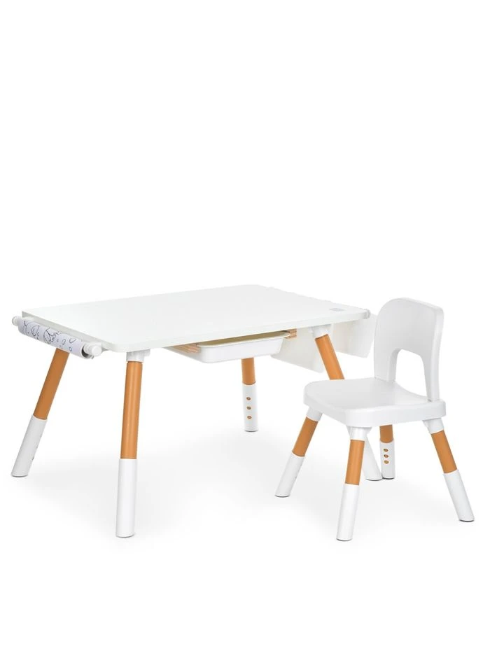 Столик со стулом M 6319-1, 2 корзинки для мелочей, белый Bambi (401327014)