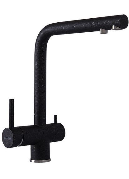 Cмеситель кухонный с подключением к фильтру Mix New Black INTERLINE (337325038)