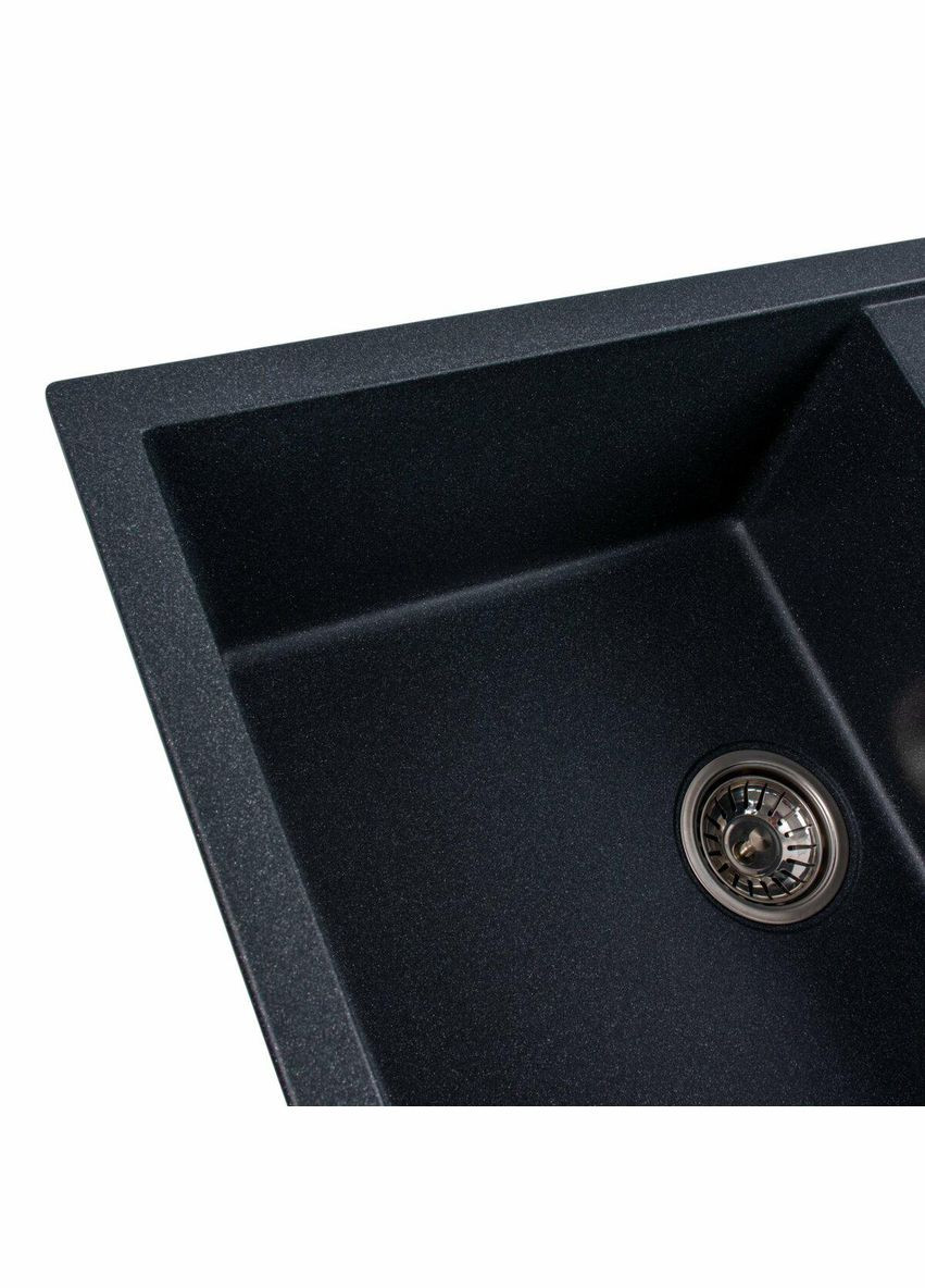 Гранітна мийка для кухні SELENA 7950 матова Антрацит Valeso (342071837)