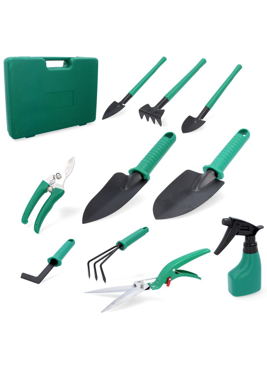 Набір садового інструменту у валізі 10шт. Garden Line LAR3594 No Brand (368698248)
