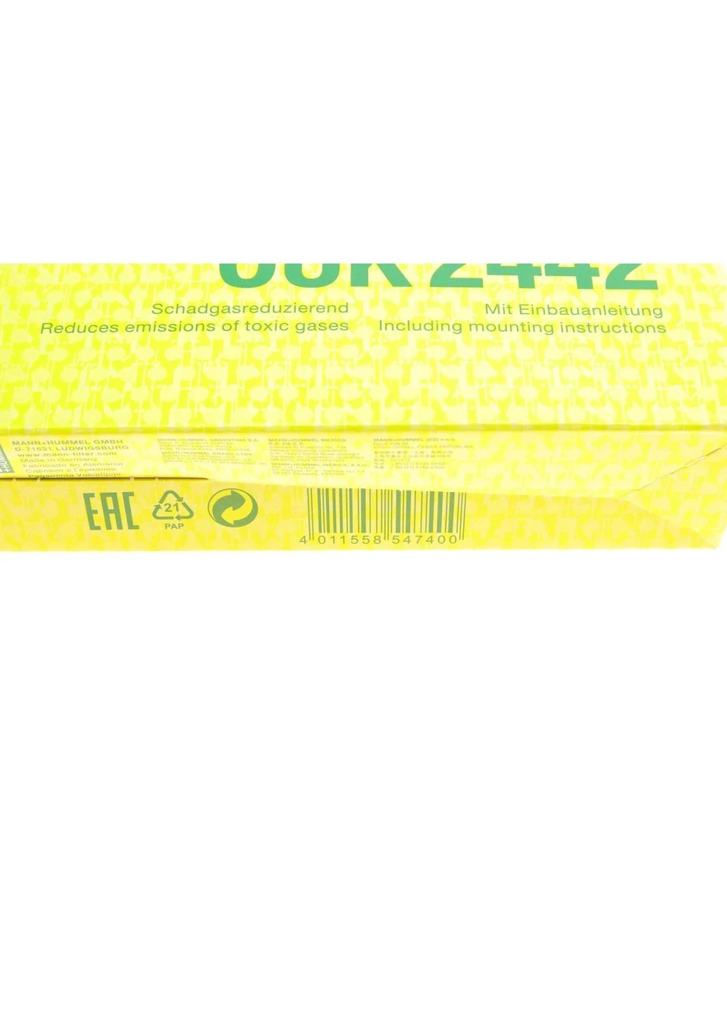 Фільтр салону Chevrolet Aveo (T300) 11-/ Opel Astra J 09- (вугільний) FILTER CUK 2442 UA63 No Brand (345762976)